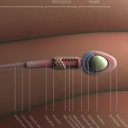 Sperm human 3D model