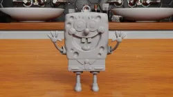 SpongeBob Keychain 3D print model