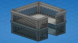stackable square coaster holder 100x100x35mm