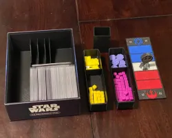 Star Wars The Deckbuilding Game Organizer (Includes room for two copies, and sleeved cards)