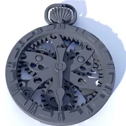 Steampunk Cosplay Pocket Watch 3D print model