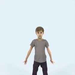Story 01G Animated Rigged Casual Boy Low-poly 3D model
