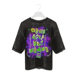 Streetwear  3D T-Shirt - Drop Acid Not Bombs 02 - Wolves Studio Low-poly 3D model