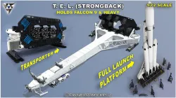 Strongback Stand For Falcon 3D print model