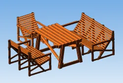 Summer patio furniture set