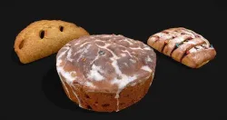 Sweets Group - Photoscaned models Low-poly 3D model