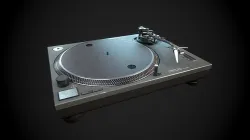 Technics SL 1210 mk2 Turntable Low-poly 3D model
