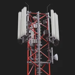 Telecommunication Cell Tower 3D model