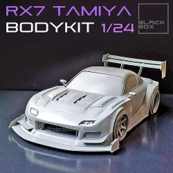 TIME ATTACK RX7 Bodykit FOR Tamiya 1-24th Modelkit 3D print model