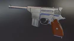 Type 80 Pistol Low-poly 3D model
