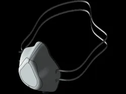 uv irradiating total internal reflection face mask covid killer and other virus 4 layer mask blow molded thermoformed