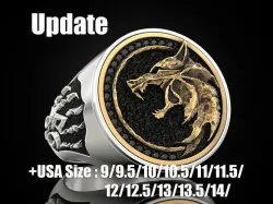 Wolf witcher ring 3D print model