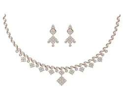 Women Necklace Earring Set STL JCD Details 3D print model