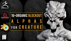 16 - Organic BlockOut Alphas for Creature Texture