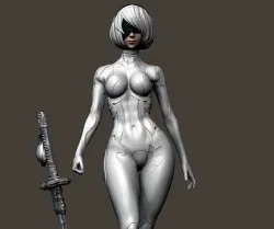 2b NIER AUTOMATA ENCHANTED 3D print model