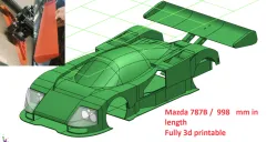 3D printable mazda 787b  ( 989 mm ) big model