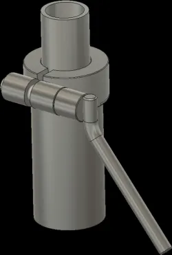 Adjustable lock for two pipes