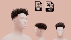 Afro Taper Fade  3D model
