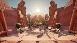 Alien Sandstorm Desert Planet - Egyptian Temple Ruins UE4 Low-poly 3D model