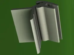 Aluminum Snap Fit Hinge