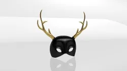 Antler Mask 3D model