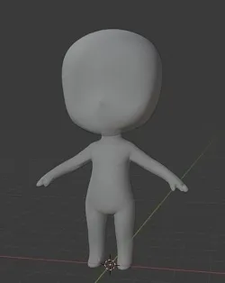 Base Chibi Character 3D model