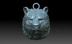 Bear head 3D print model
