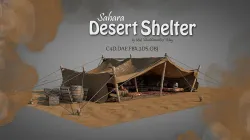 Bedouin Desert Tent v1 3D model