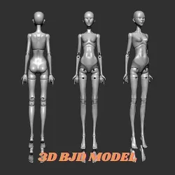 Bjd Doll- Popovy bjd- Doll- Ball jointed doll- 3D Bjd doll 3D print model