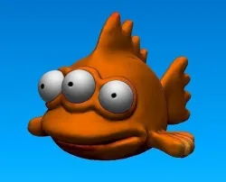 BLINKY FISH THE SIMPSON 3D print model