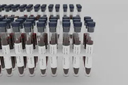Blood test tubes Low-poly 3D model