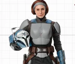 Bo-Katan Headband Chest Stomach under belt Shoulder  3D print model