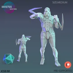 Body Guard Cyborg Attack / Future Robot / Skeleton Soldier / Exoskelet Officer / Space War Construct / Steampunk Battle Robot / Invasion Army / Cyberpunk Droid / Sci-Fi Encounter