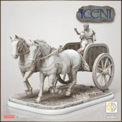 Boudica and Celtic chariot - Iceni