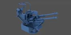 Breda 20-65 twin 1-200 and 1-350 scale 3D print model