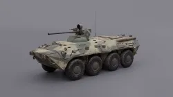 BTR 80 Russian APC 3D model