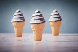 Choco Ice cream with nice isolation 3D model