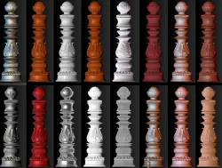 Column stairs 3D print model