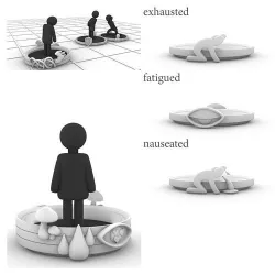 condition marker stackable rings exhausted fatigued nauseated 3D print model