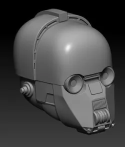 Copper Droid Head Full size and One12 Scale 3D files Bundle 3D print model