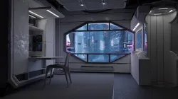 Cyberpunk Apartment v7 Scene 3D model