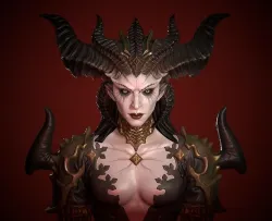 diablo 4 Lilith fanart 3D print model