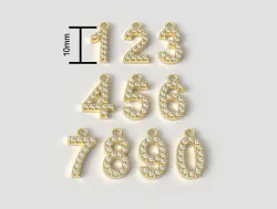 Diamond Numbers Pendants 3D print model