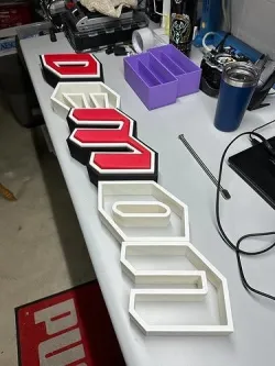 Dodge SRT Demon Big Logo for LED 3D print model