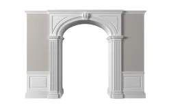 Entrance  Arched Doorway Opening Classic Wall paneling 3D model