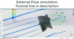 External Windmill flow simulation in solidworks fully explained for beginners from scratch