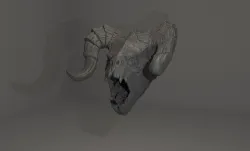 Fallout 4 Deathclaw Life Size Head 3D Model For 3D Printing 3D print model