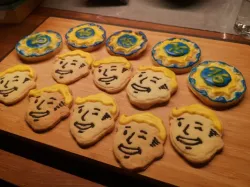 Fallout Vault Boy and Vault Door Cookie Cutter