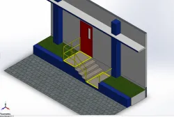 Fire Exit Door & Stair