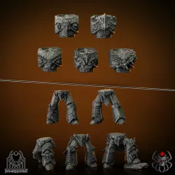 Flame Lizards Battle Squad Torsos&Legs (Bits)